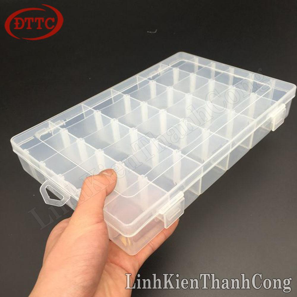Hộp Nhựa Đựng Linh Kiện 36 Ngăn 27.5x17.7x4.5cm
