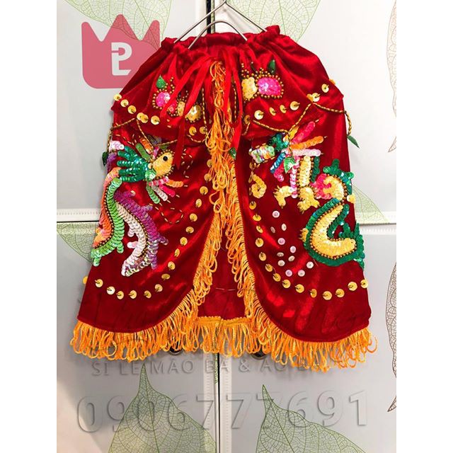 Combo 5 áo bà Ngũ Hành Nương Nương (size: 30cm, 40cm, 50cm)