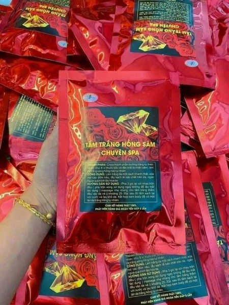 Tắm Trắng Hồng Sâm Chuyên Spa- Cho da trắng sáng