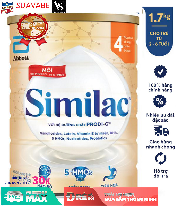 Sữa bột Similac IQ 4 Hương Vani 1700g