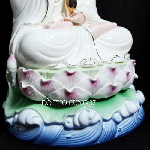 [ CAO 35 CM ] TƯỢNG  QUAN ÂM  MEN SỨ CAO CẤP