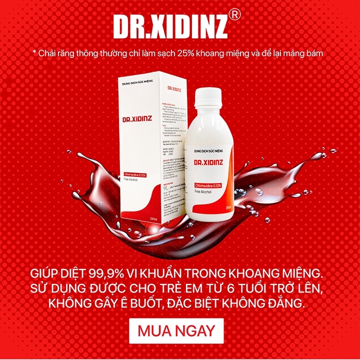 Nước Súc Miệng Sát Khuẩn Họng DR.XIDINZ