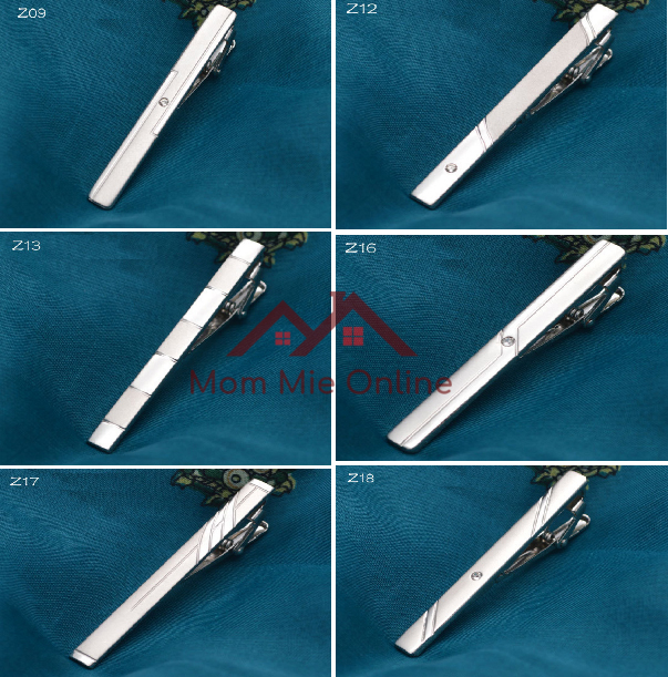 [HCM]Kẹp cà vạt màu bạc sang trọng, trẻ trung - RK01