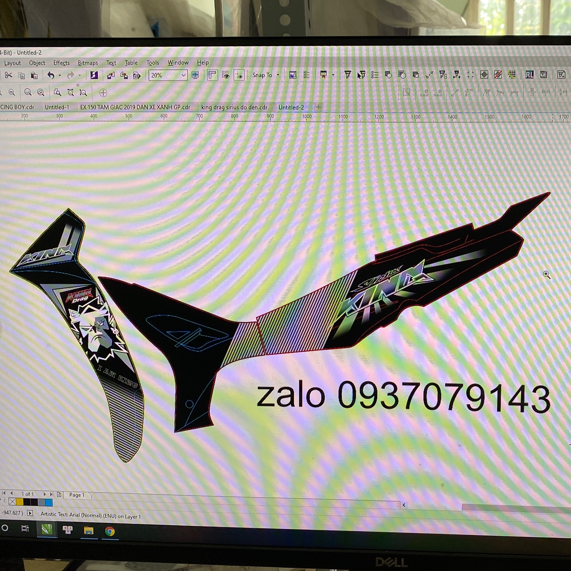 [ QUÍ KHÁCH VUI LÒNG MANG TEM RA TIỆM CHO THỢ DÁN] TEM RỜI Sirius King drag xanh ngọc lục bảo