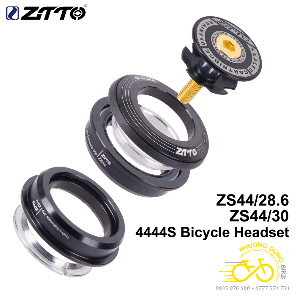 Chén cổ bát phốt thả bạc đạn xe đạp ZiTTO 4444S 44mm