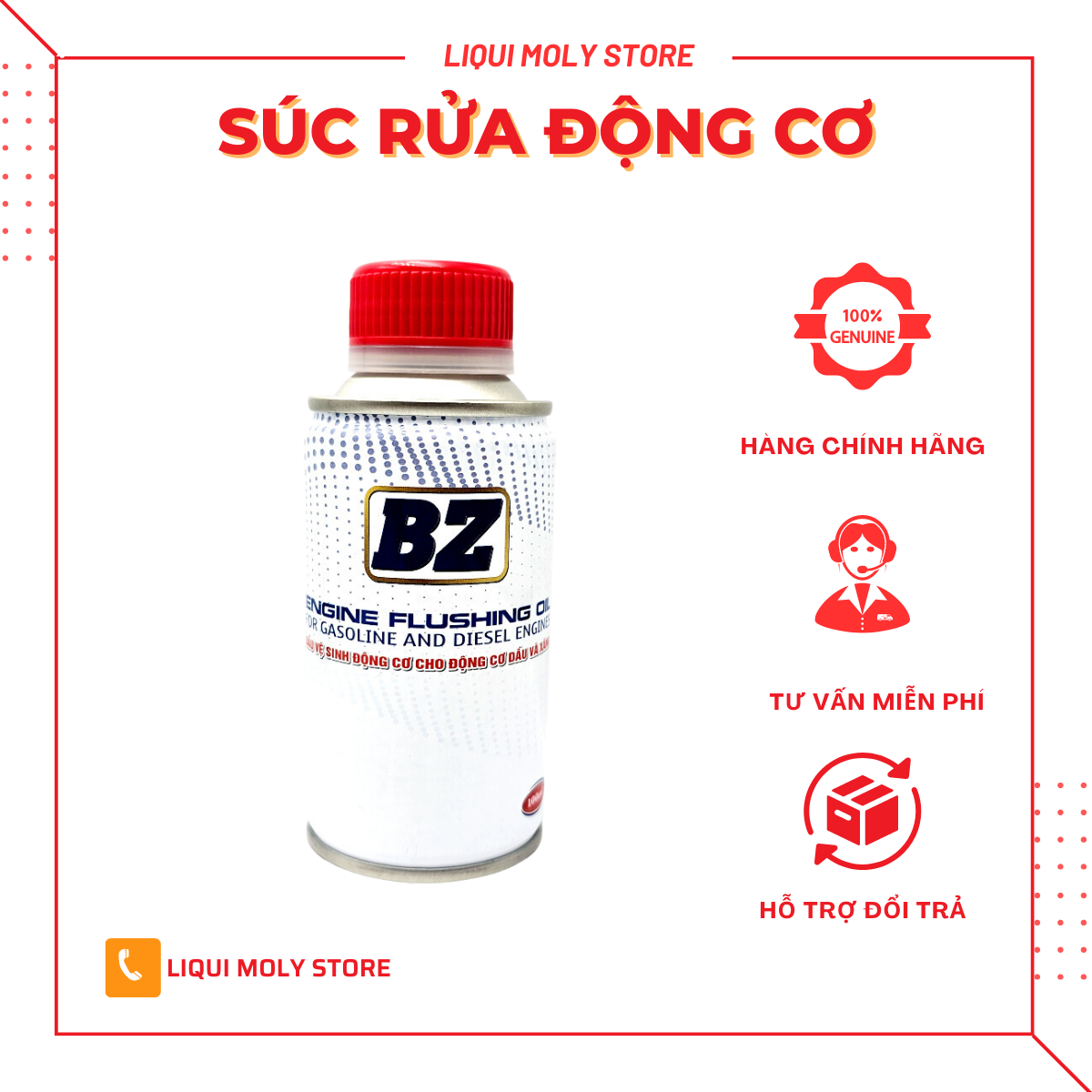 Súc Rửa Động Cơ BZ Engine Flush 100ML