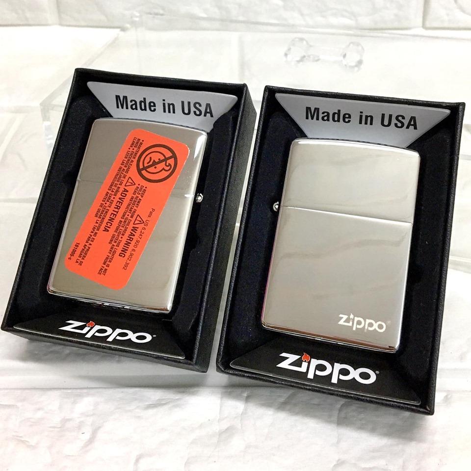 Bật lửa hột quẹt zippo mỹ tem đỏ đen bóng. hàng usa