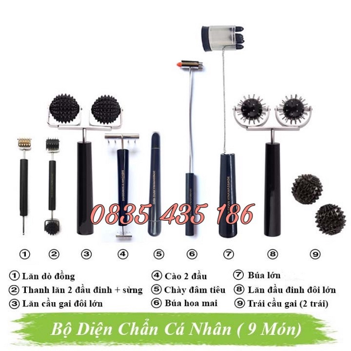 [HCM]BỘ DỤNG CỤ DIỆN CHẨN CƠ BẢN 9 MÓN