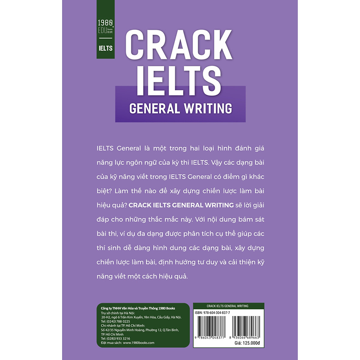 Crack Ielts General Writing - MJG Education (1980BOOKS HCM)