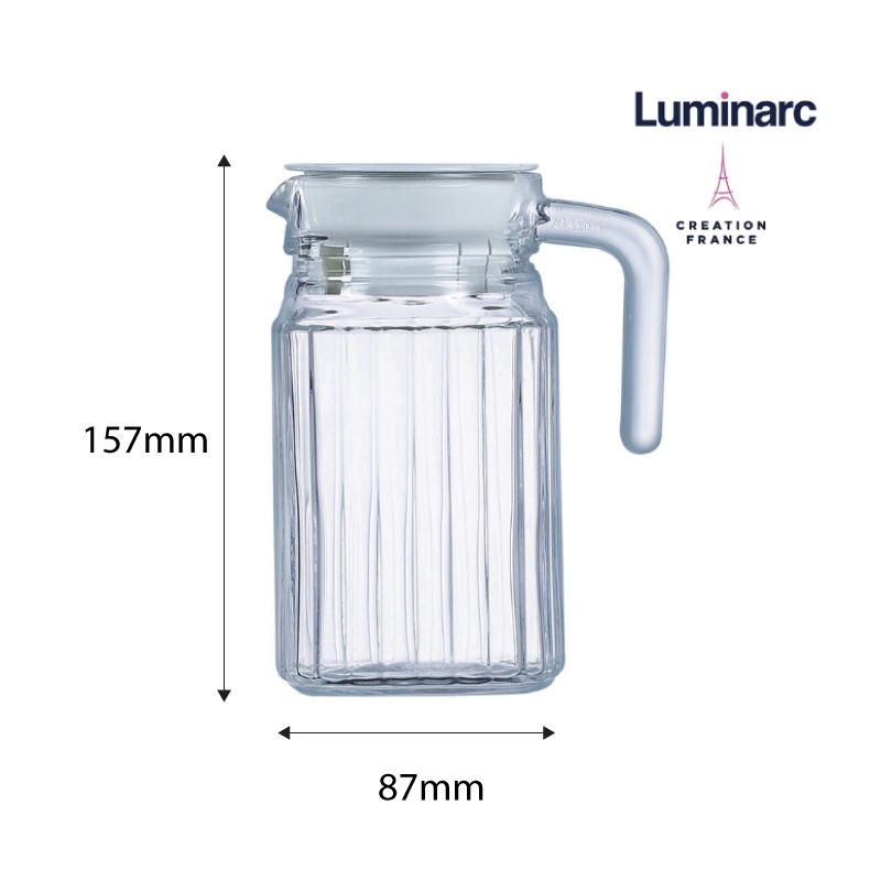 Bình Nước Thuỷ Tinh Luminarc Quadro 0.5L - LUQUG2667