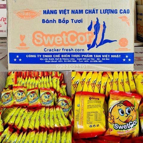 1 Kg Bánh Quy Bắp Swetcor Tân Việt Nhật - Đồ ăn Vặt Rẻ miễn phí ship 2022