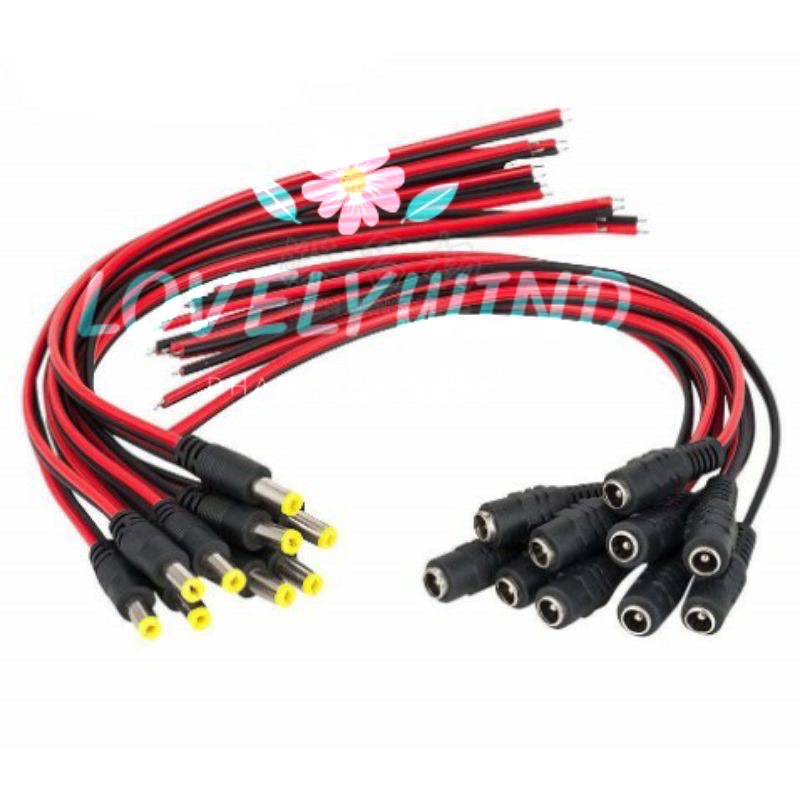 Jack nguồn 5.5x2.1 Jack DC có dây