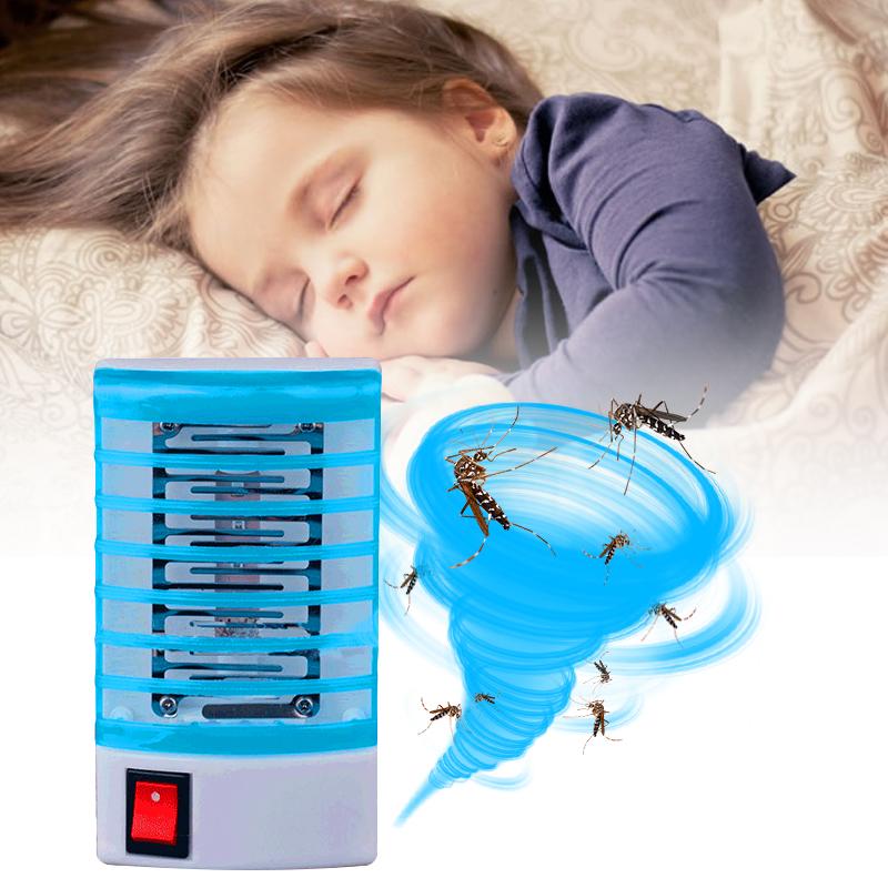 Sét 2 cái Đèn diệt muỗi và côn trùng kiêm đèn ngủ cắm tường / Đuổi muỗi Bắt muỗi