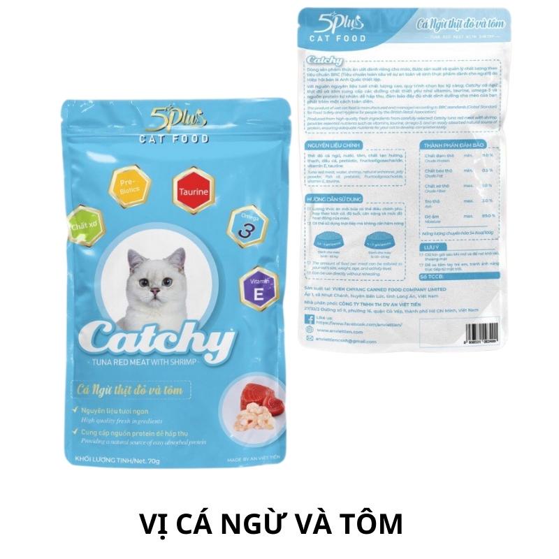 Pate Catchy (5Plus) Cho Mèo Mọi Lứa Tuổi 70g - Nôngtrạithúcưng.com