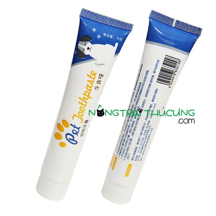Kem đánh răngvệ sinh răng miệng cho thú cưng - 75gr