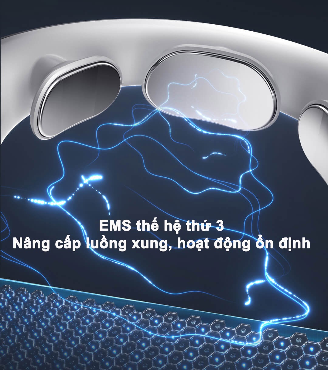 Máy massage cổ thông minh Jeeback G20 thế hệ mới cho người làm văn phòng sử dụng sóng EMS, có remote điều khiển và kết nối app