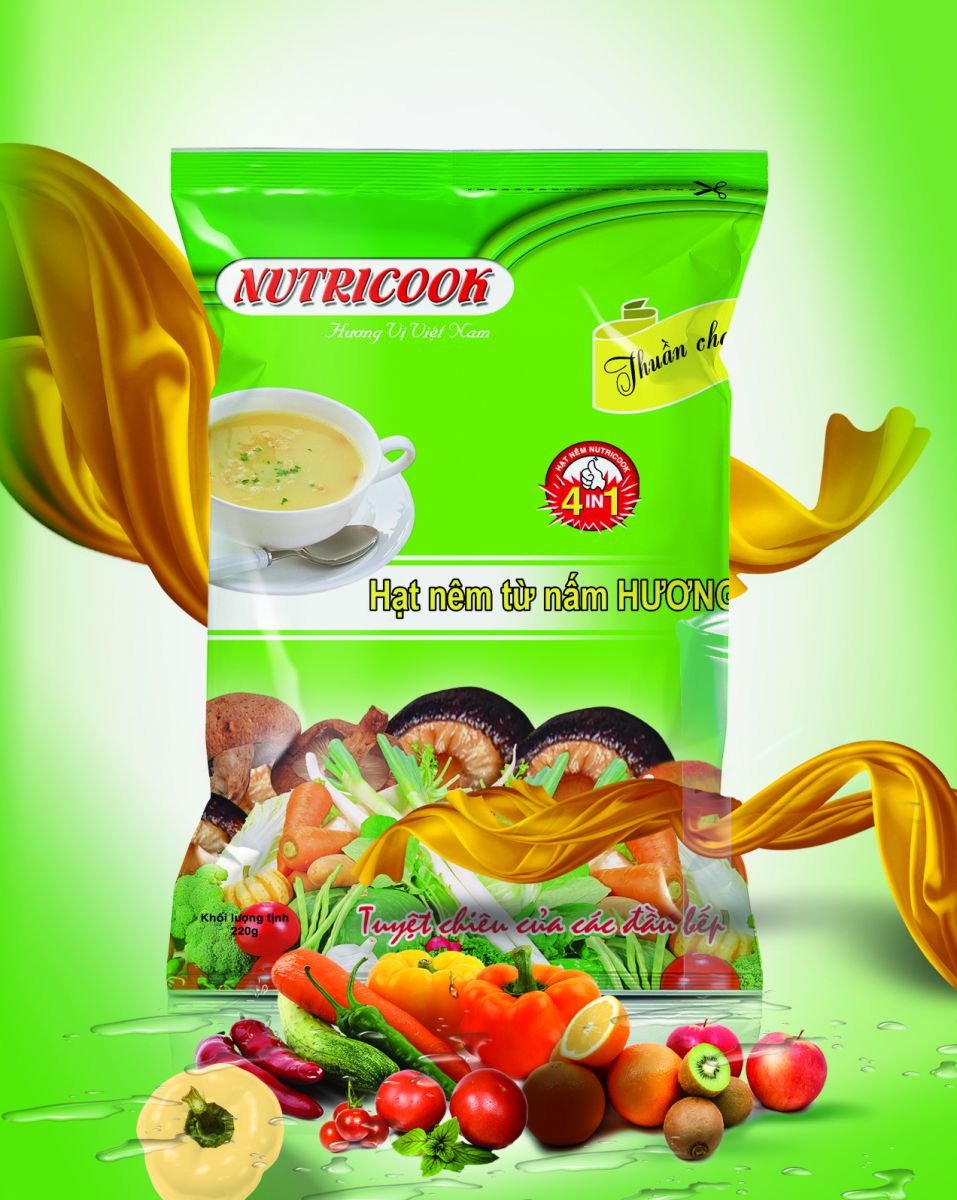 Hạt Nêm Chay Nấm Hương Nutricook 900g