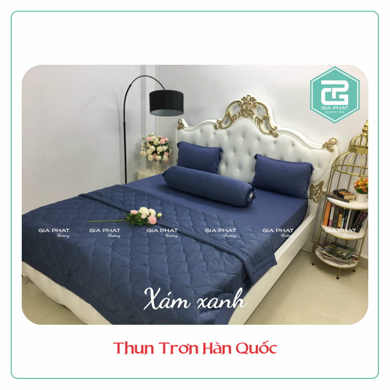Ga trải giường thun lạnh Hàn Quốc 1 màu cao cấp