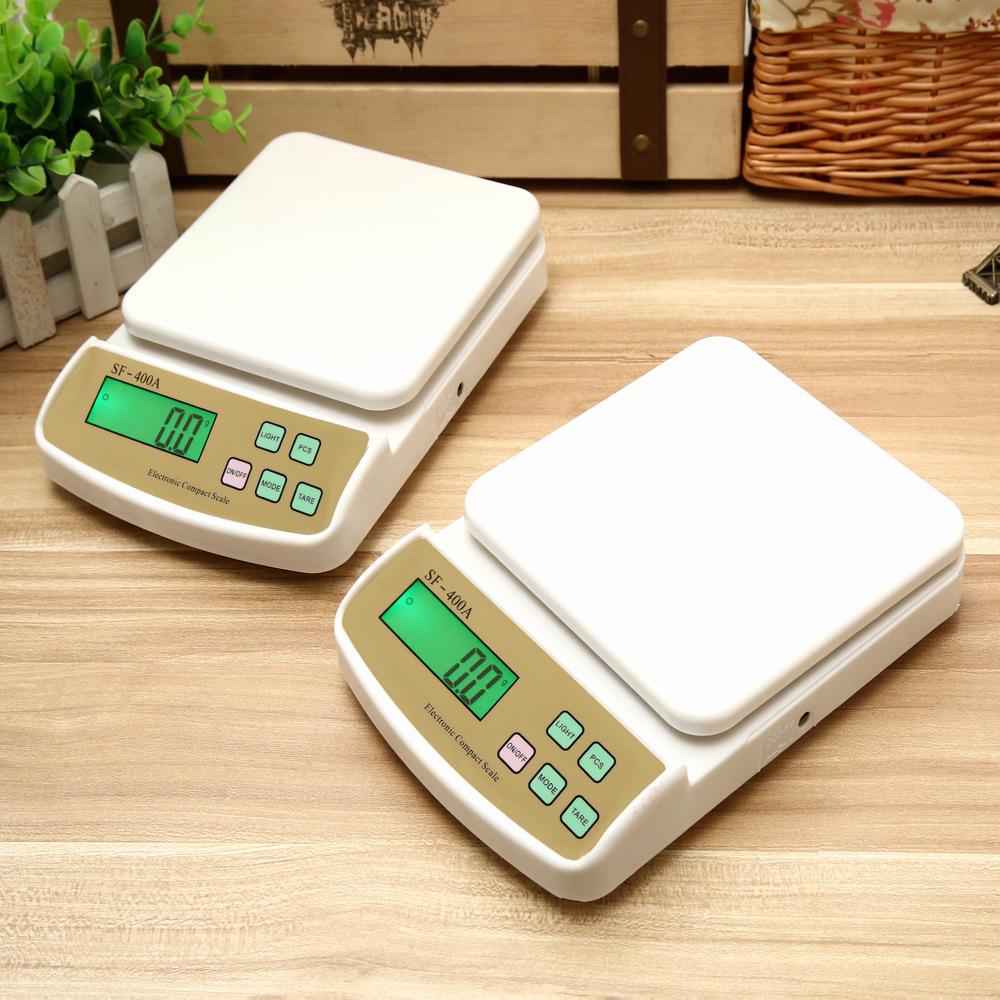 Cân tạp hóa điện tử Cân nhà bếp 10kg SF-400A (Trắng)