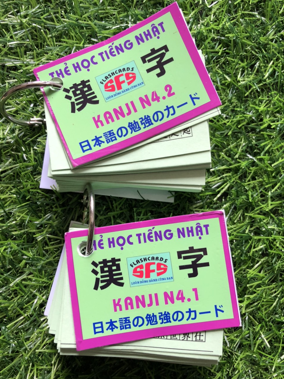 Thẻ Học Tiếng Nhật Kanji N4 - 2 xấp