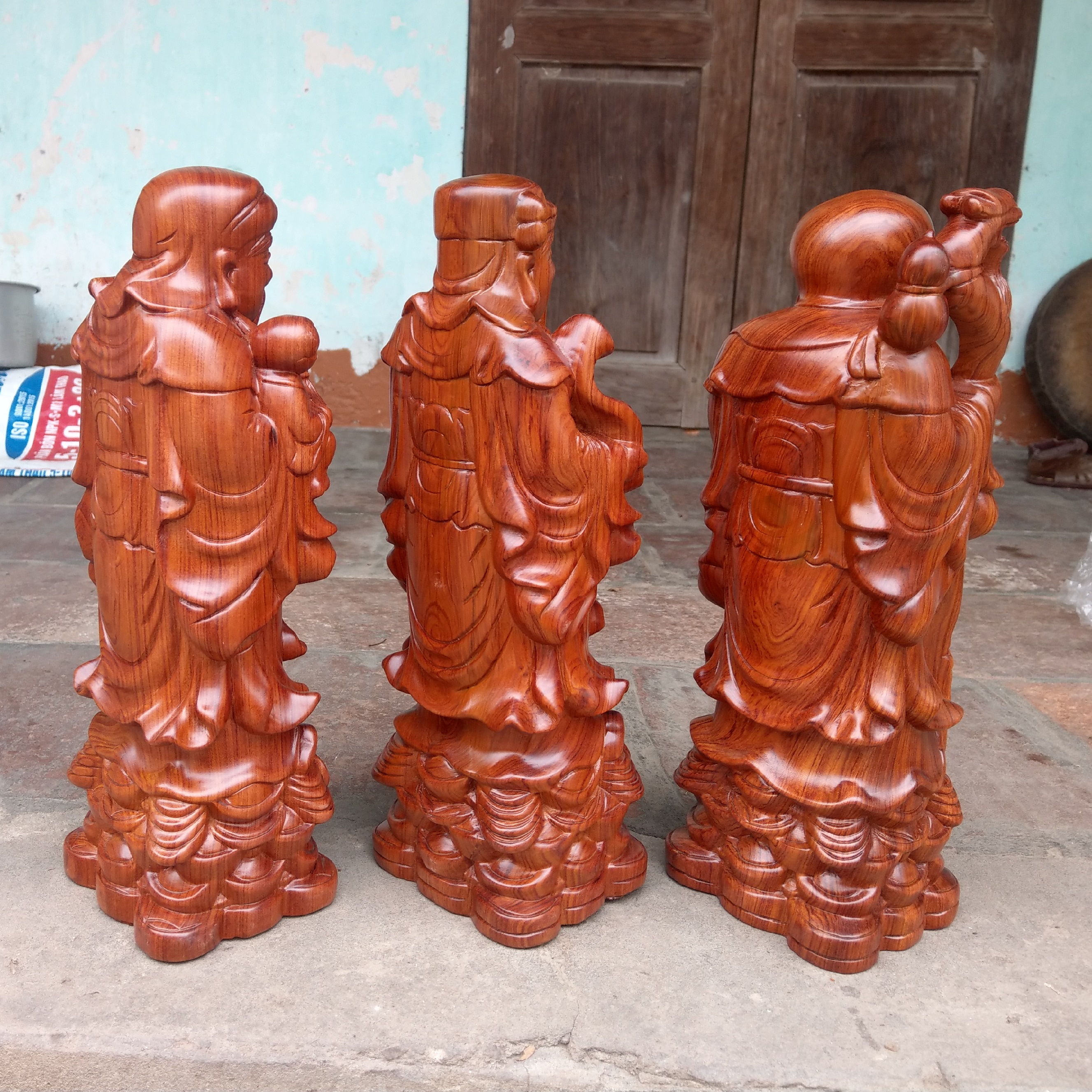 Tam Đa Gỗ Hương Đá - Đế Tiền - Cao 30cm