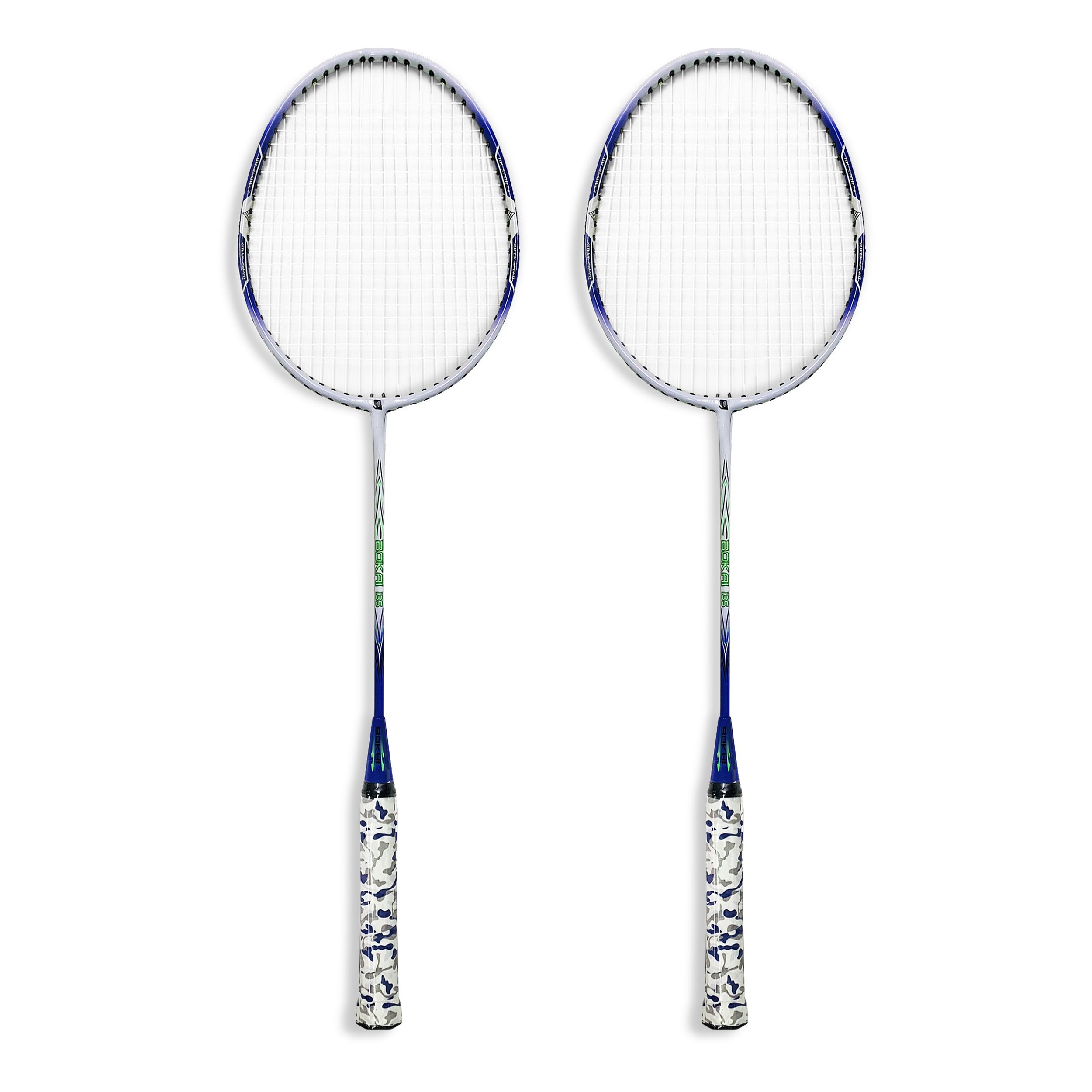 Cặp vợt cầu lông dây cước Bokai BK-135 [TẶNG KÈM 3 QUẢ CẦU]
