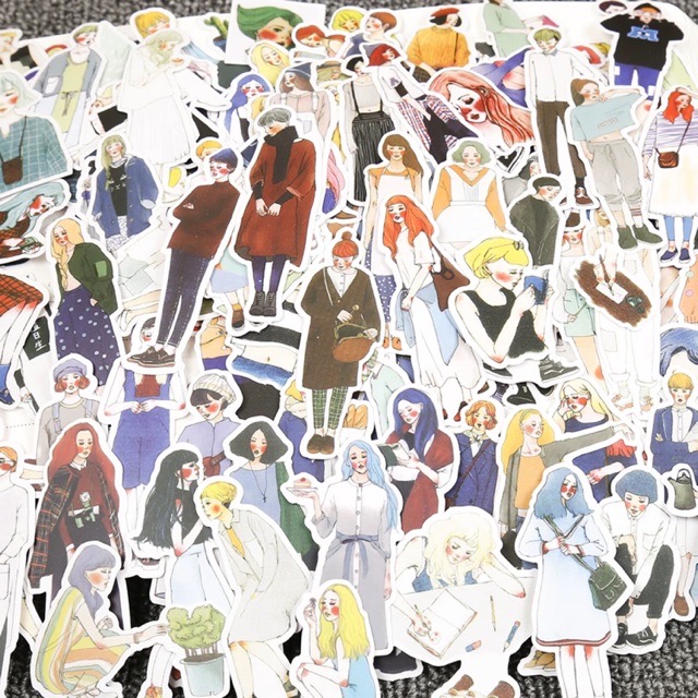 Stickers Tách Từ Các Set Lớn dùng để trang trí vintage