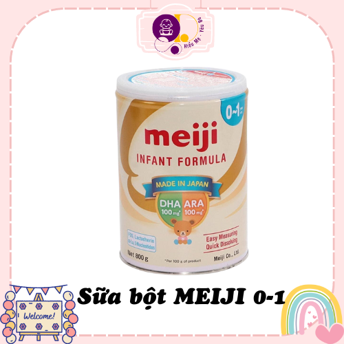 Sữa bột meiji số 0 nhập khẩu 800g date 2024