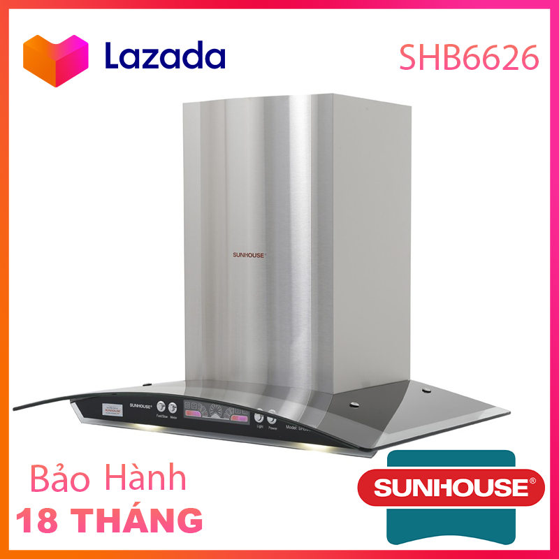 [Sunhouse Chính Hãng] Máy Hút Mùi Kính Cong Sunhouse SHB6626