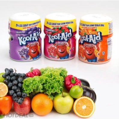 Bột Pha Nước Trái Cây Kool Aid 538g