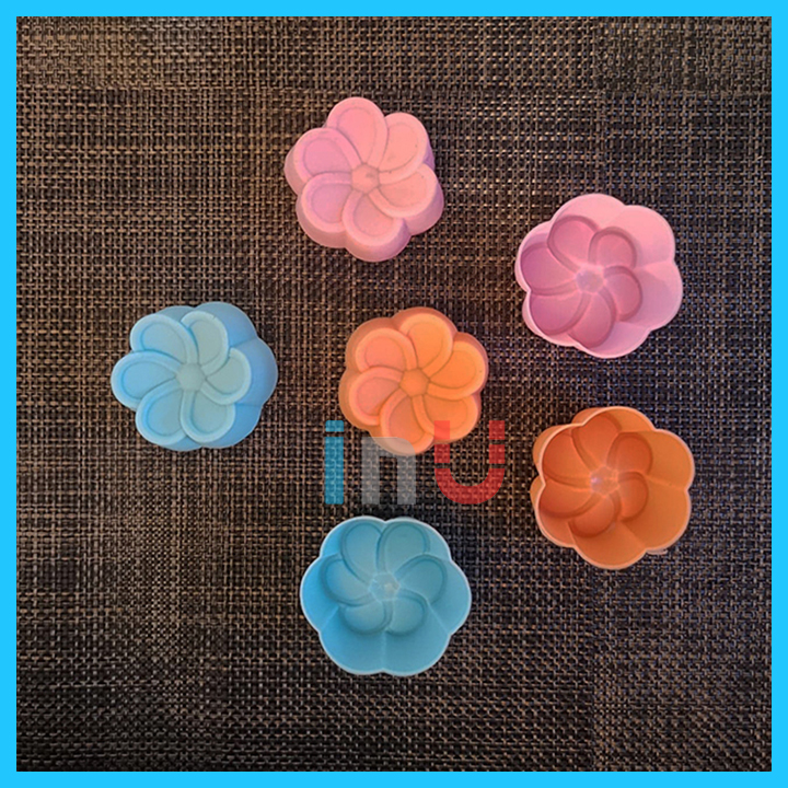 [HCM]HCM - Combo 5 khuôn silicon cupcake hoa sứ 5cm