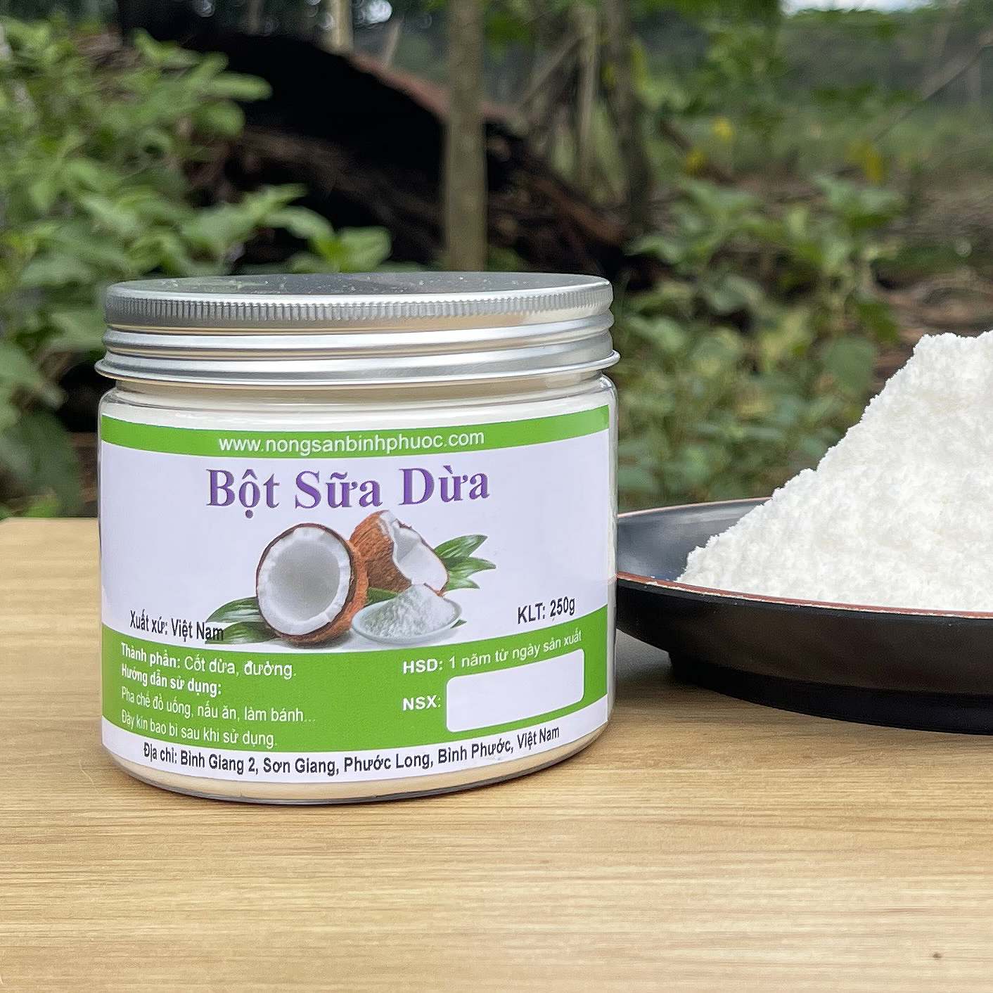 Bột Sữa Dừa 500G , Bột Cốt Dừa nguyên chất 500G