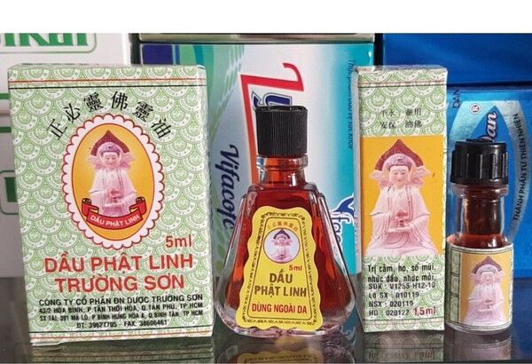 Dầu Phật Linh Trường Sơn - Chai 1.5ml/ Chai 5ml