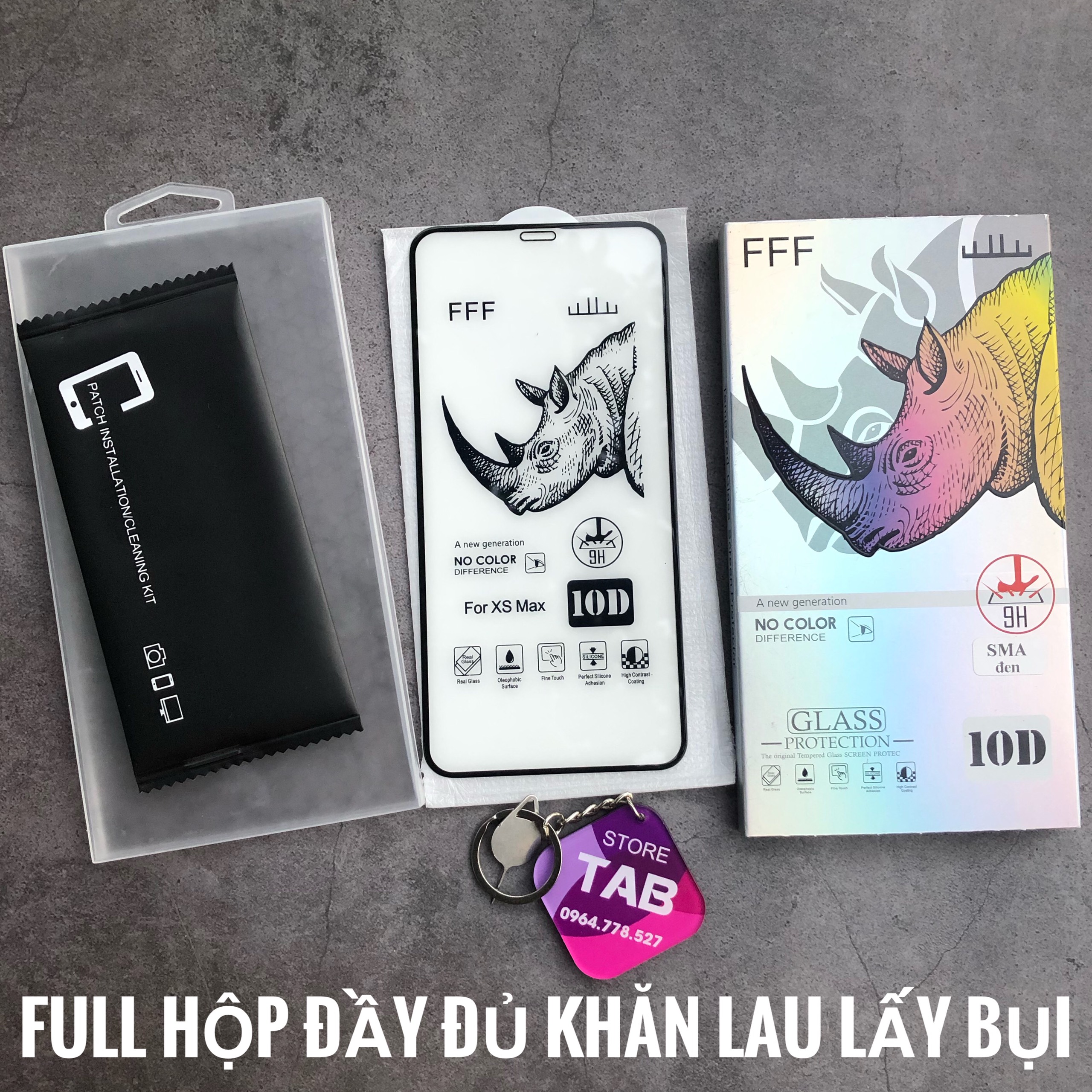 Cường Lực Full Màn 10D Tê Giác Loại 1