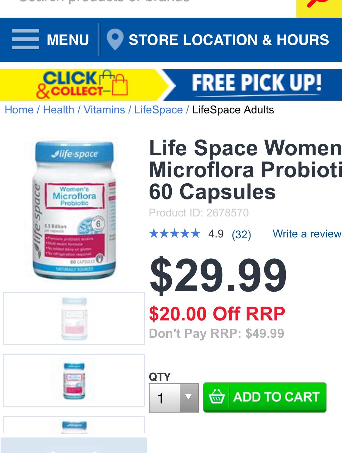 Men vi sinh Women’s Microflora Probiotic