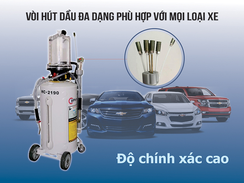 [Trả góp 0%] Máy hút dầu thải khí nén HC - 2190