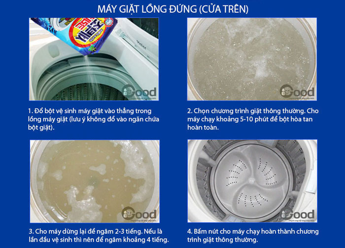 Bột tẩy lòng máy giặt