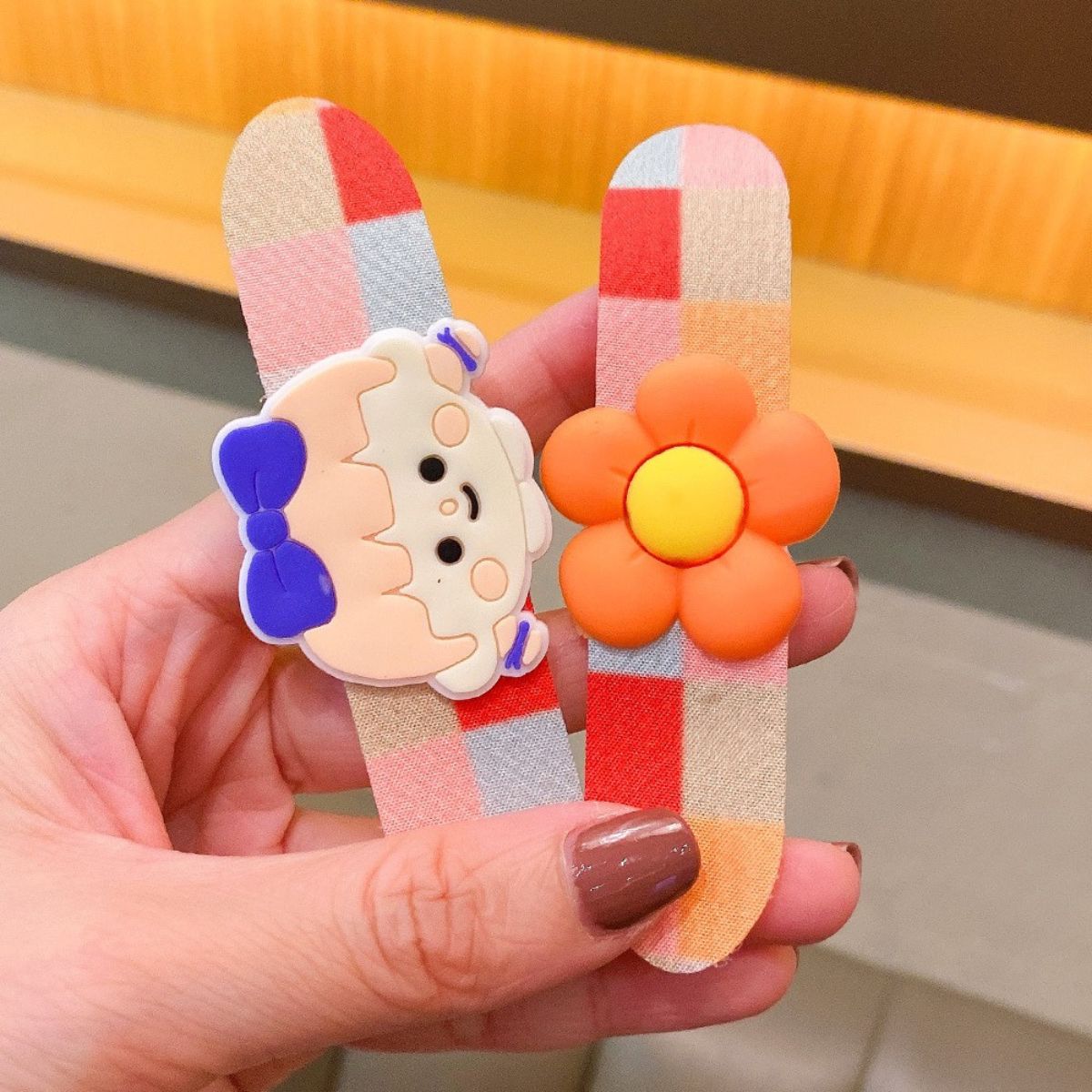 Set miếng dán mái tóc có sticker dễ thương