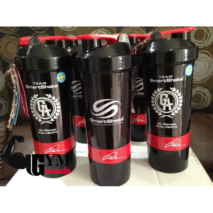 Bình nước thể thao 3 ngăn Smart Shake Signature