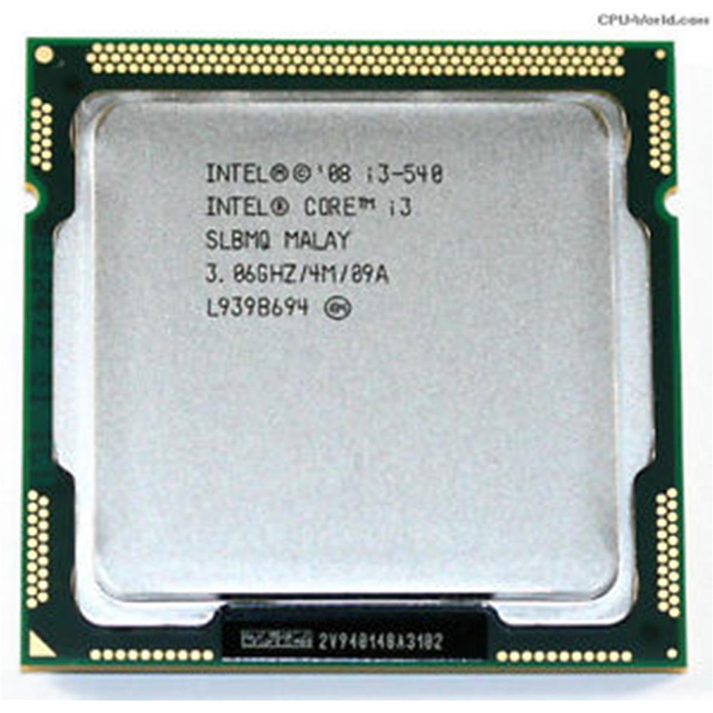 CPU core i3 540 sk1156 cho main h55
