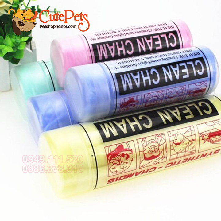 Khăn tắm cho chó mèo Khăn siêu thấm đa năng CLEAN CHAM - CutePets
