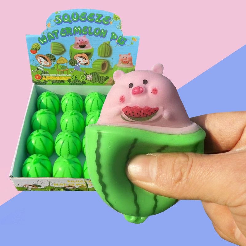 Đồ chơi bóp dẻo Squishy Lợn dưa hấu
