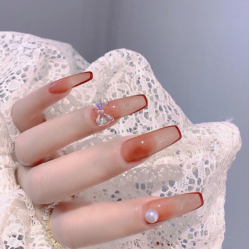 Charm nơ nail, charm nơ bột gắn móng - CHEAP NAIL