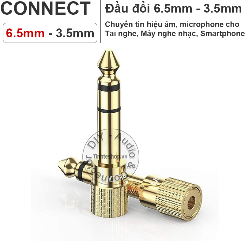 Audio connector 6.5mm 6.35mm male to 3.5mm fenmale Stereo UGREEN 20503