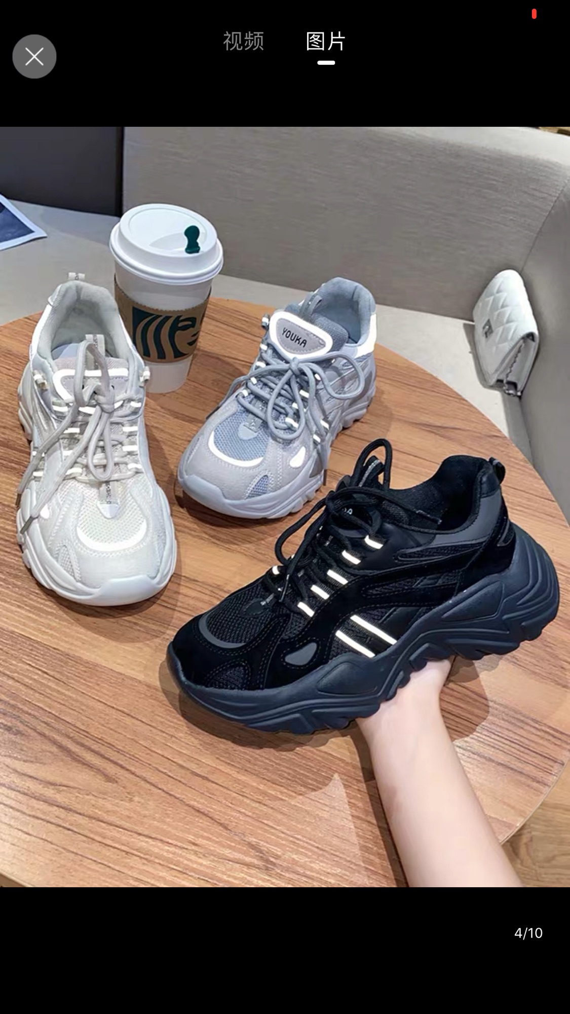Giày Ulzzang,Sneaker nữ 2 vạch phản quang đế kiểu mới Đủ 3 màu