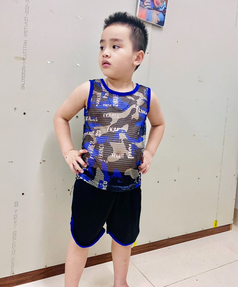 Combo 3 Clothing Sets (Blb01) Super Cool Summer Mesh Three-Hole Set for Boys