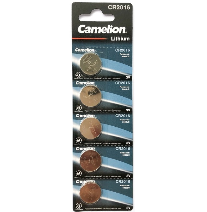 Vỉ 5 Viên Pin Hạt Nút CR2016 Camelion Lithium Battery 3V