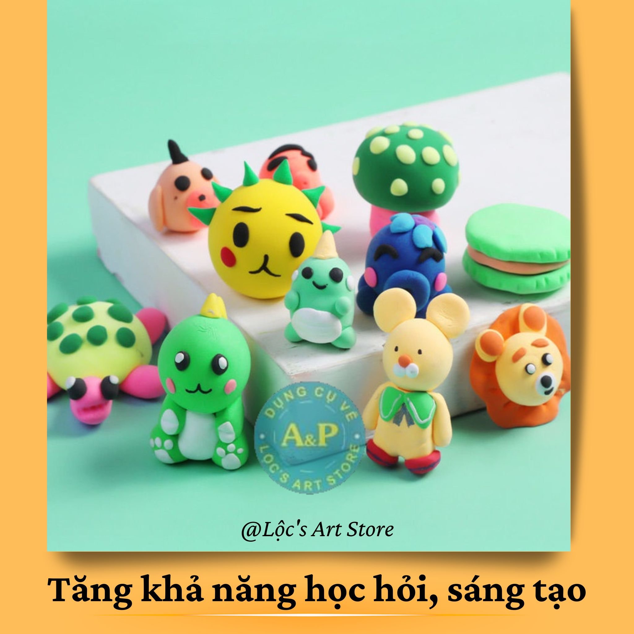Đất sét Cho Bé Kiddy NARA Thái Lan PO5001 Bịch 500g