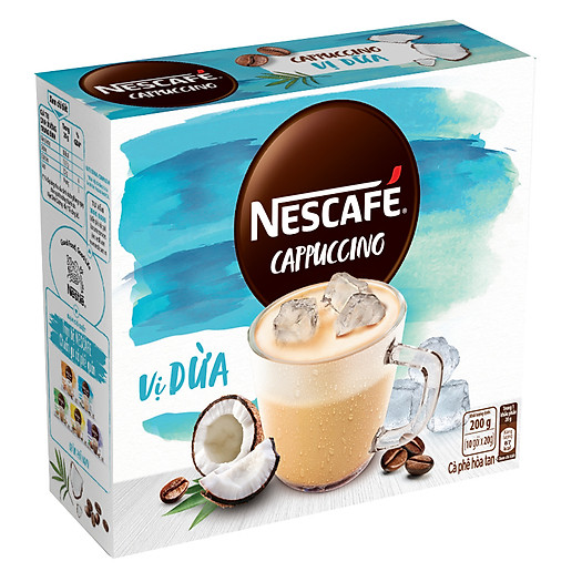 [DỪA DATE 01/24]1 hộp Cà phê hòa tan NESCAFÉ LATTE Vị Dừa (Hộp 10 gói x 20g)