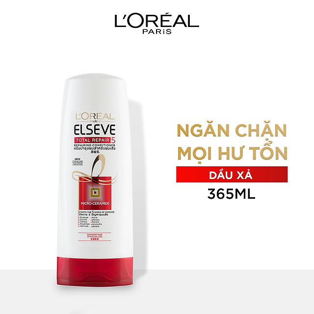 BÁO GIÁ DẦU XẢ L'OREAL TOTAL REPAIR 5 (165ML) (STORE 5871,5873) | Shopee Lazada Sendo Tiki mới nhất 16 Dầu Xả Phục Hồi Tóc L'oreal Elseve Total Repair 5 Conditioner 325ml - G2728601